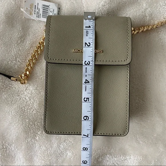 NWT Michael Kors, small olive green crossbody purse - Picture 6 of 9
